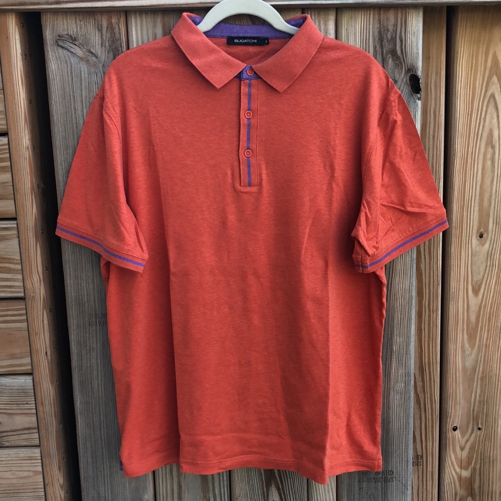 BUGATCHI Men’s Mercerized Cotton Polo